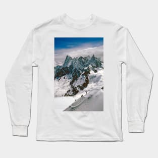 Chamonix Aiguille du Midi Mont Blanc Massif French Alps France Long Sleeve T-Shirt